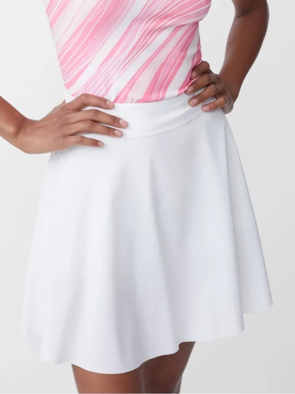 J.McLaughlin Women XS White Sea Shell Stretch Preppy Athletic Fernwood Skort